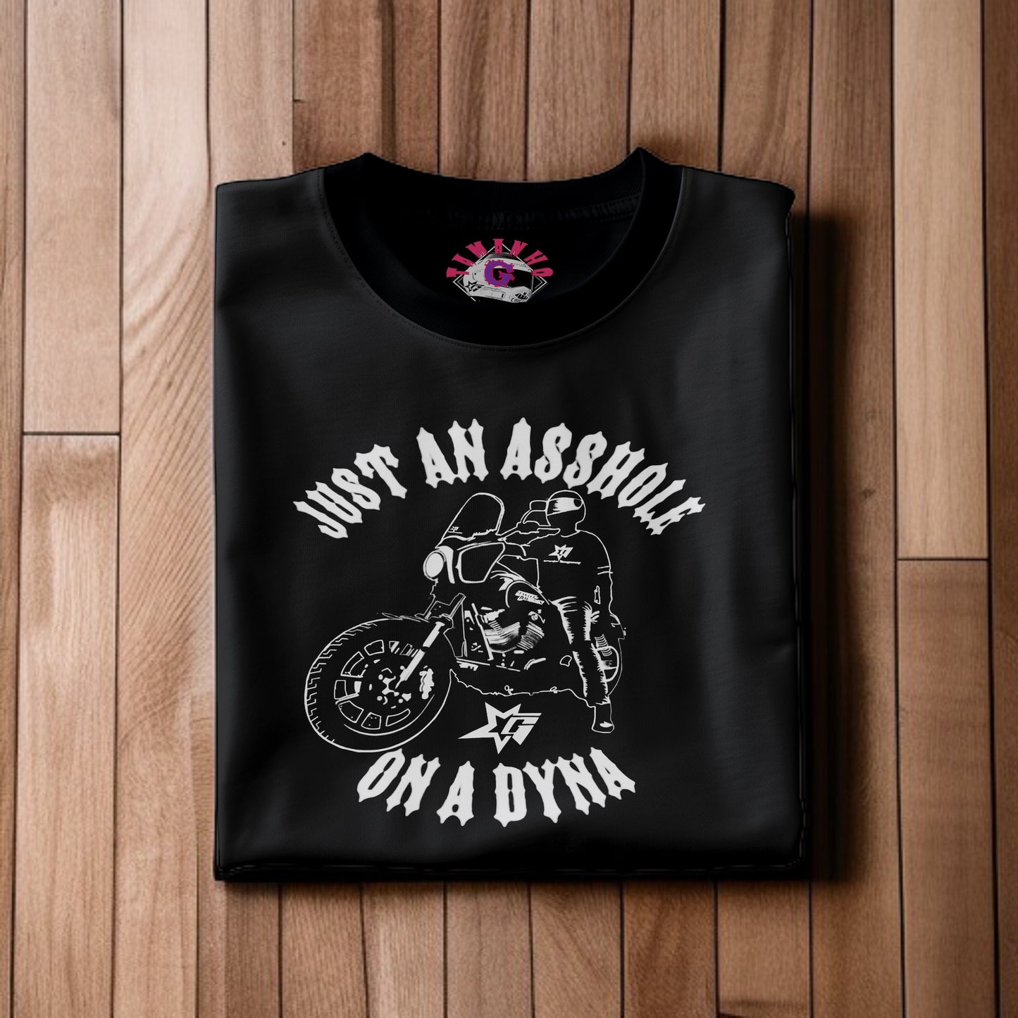 JUST AN ASSHOLE ON A DYNA GC CAMISETA 🇧🇷