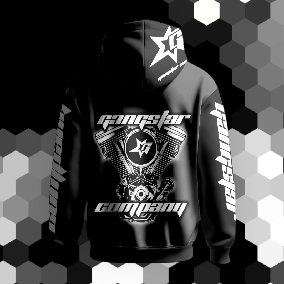 SUDADERA EN LA CARA EN ESTUCHE BLANCO Y NEGRO