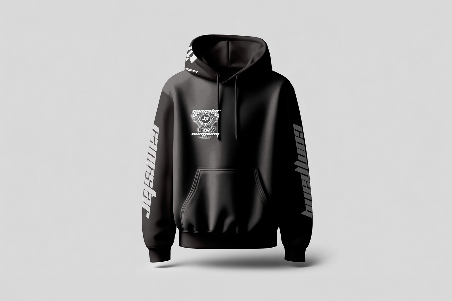 SUDADERA EN LA CARA EN ESTUCHE BLANCO Y NEGRO