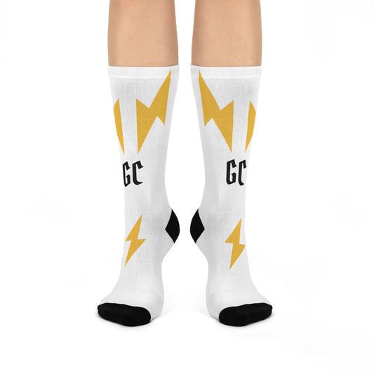 WHITE GC Crew Socks