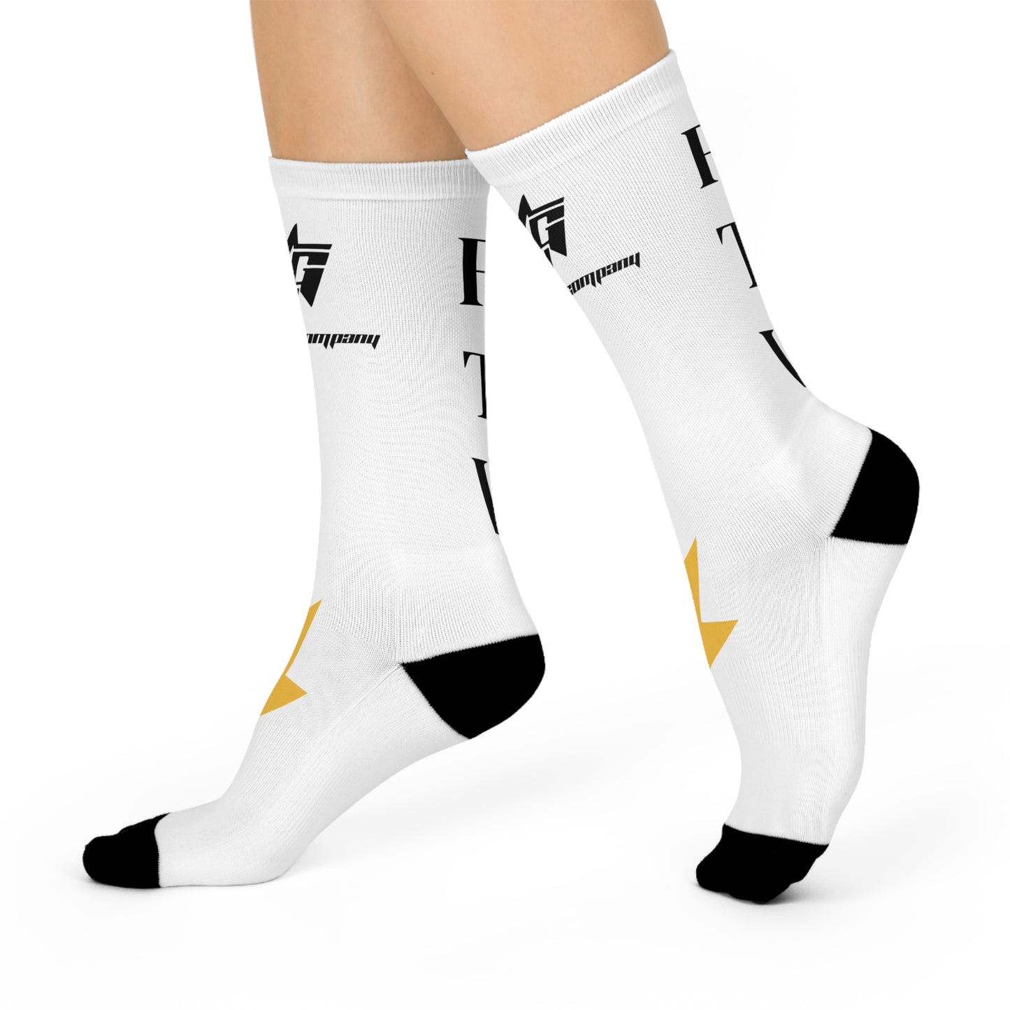 WHITE GC CREW SOCKS 🇺🇸