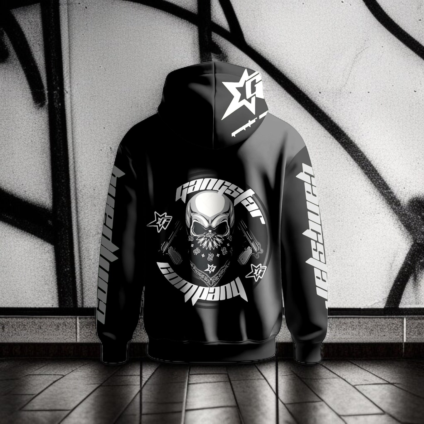 MOLETOM GC SKULL PRETO 🇧🇷