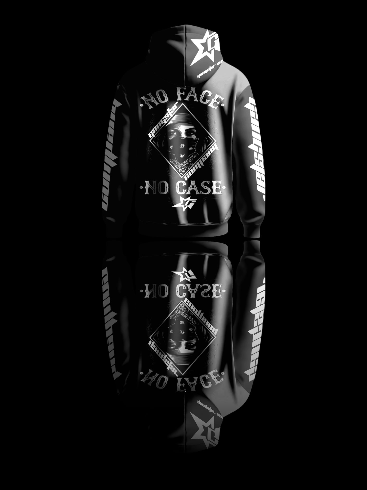SUDADERA BLANCA/NEGRA DE GANGSTAR COMPANY