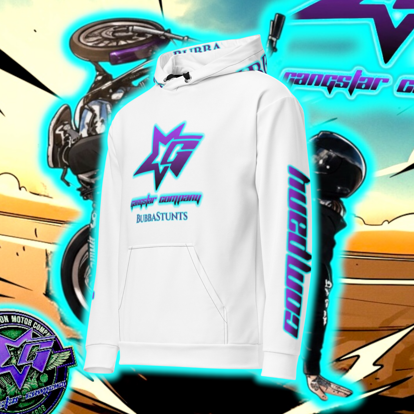 BuBBaStunts All Over GC Riders Hoodie #5