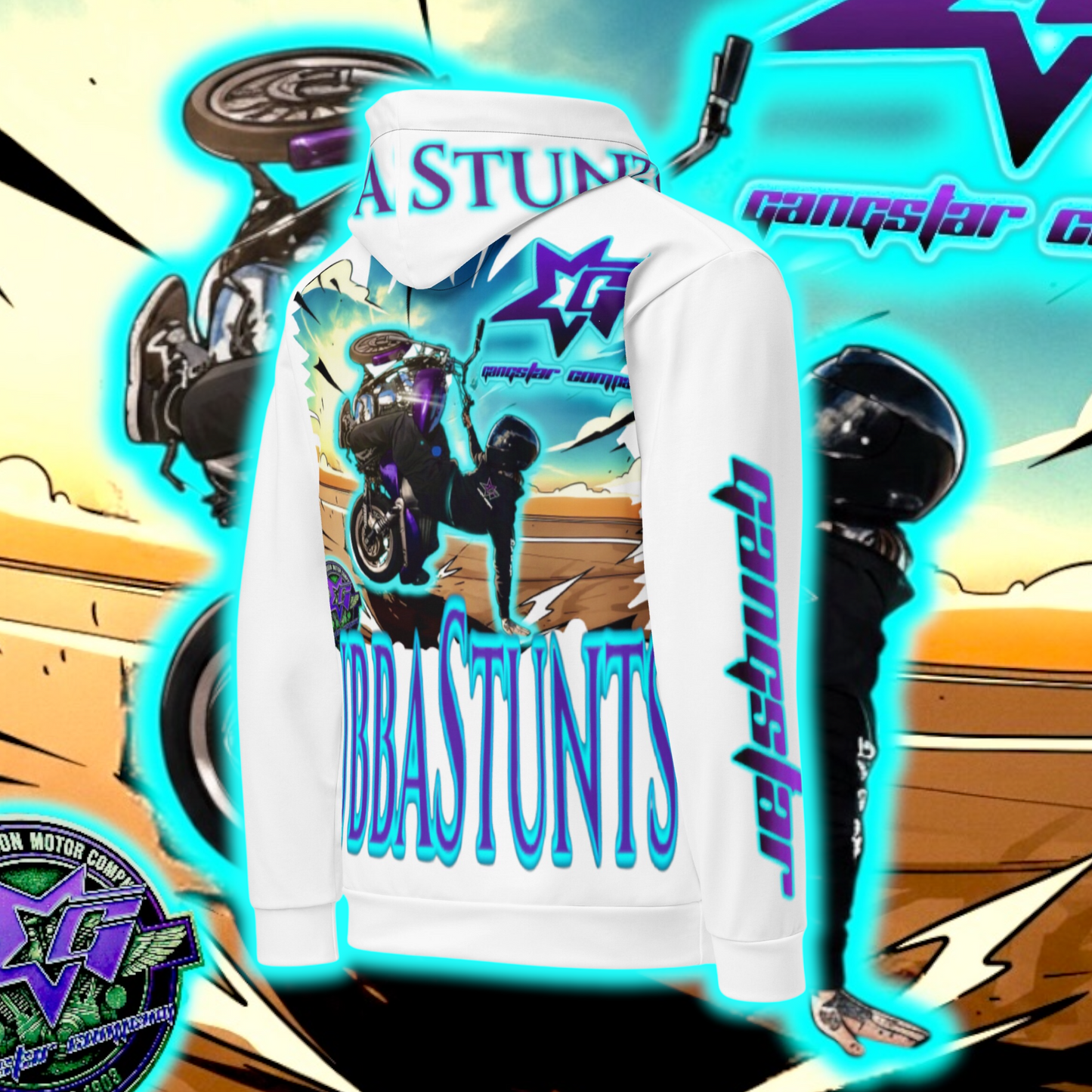 BuBBaStunts All Over GC Riders Hoodie #5