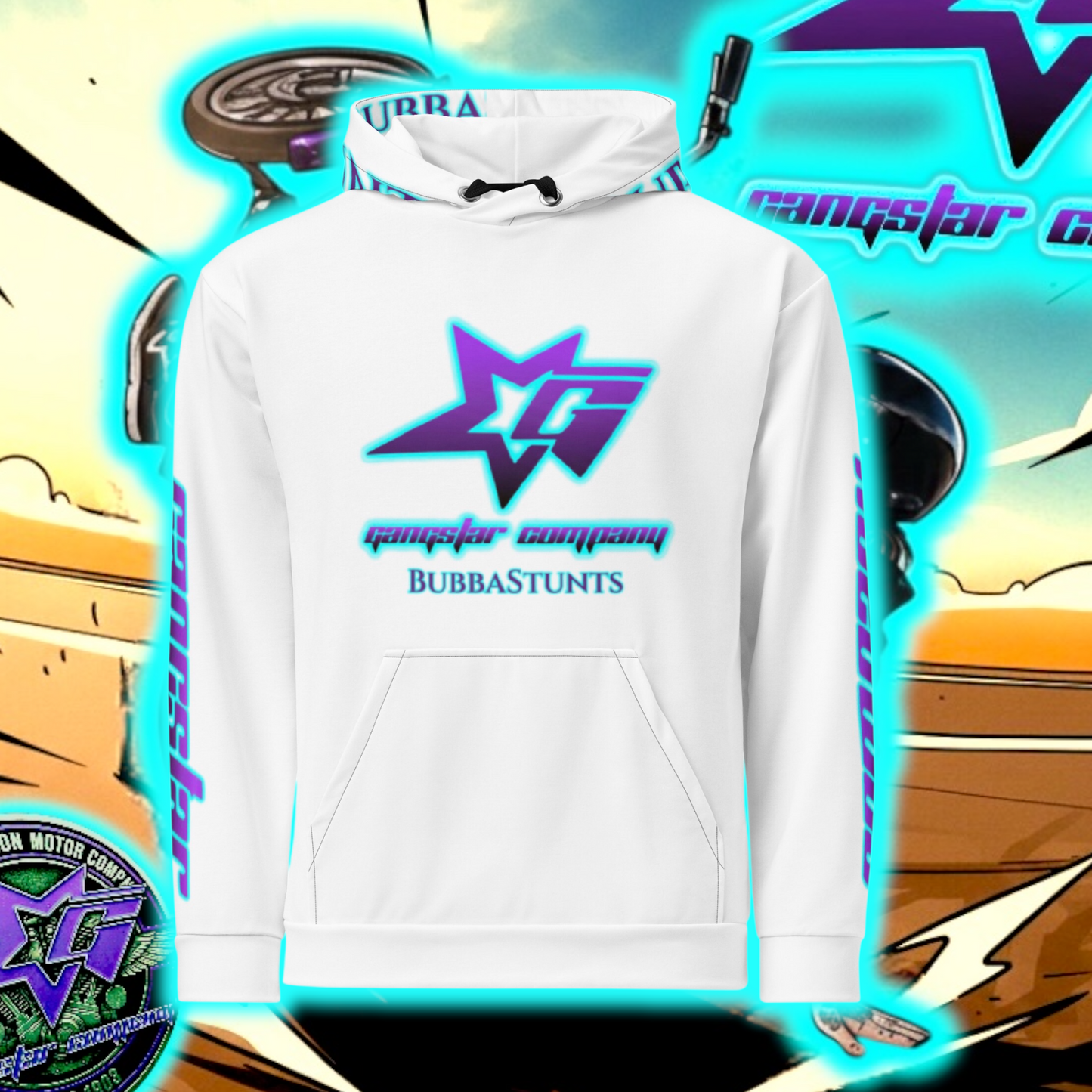 BuBBaStunts All Over GC Riders Hoodie #5