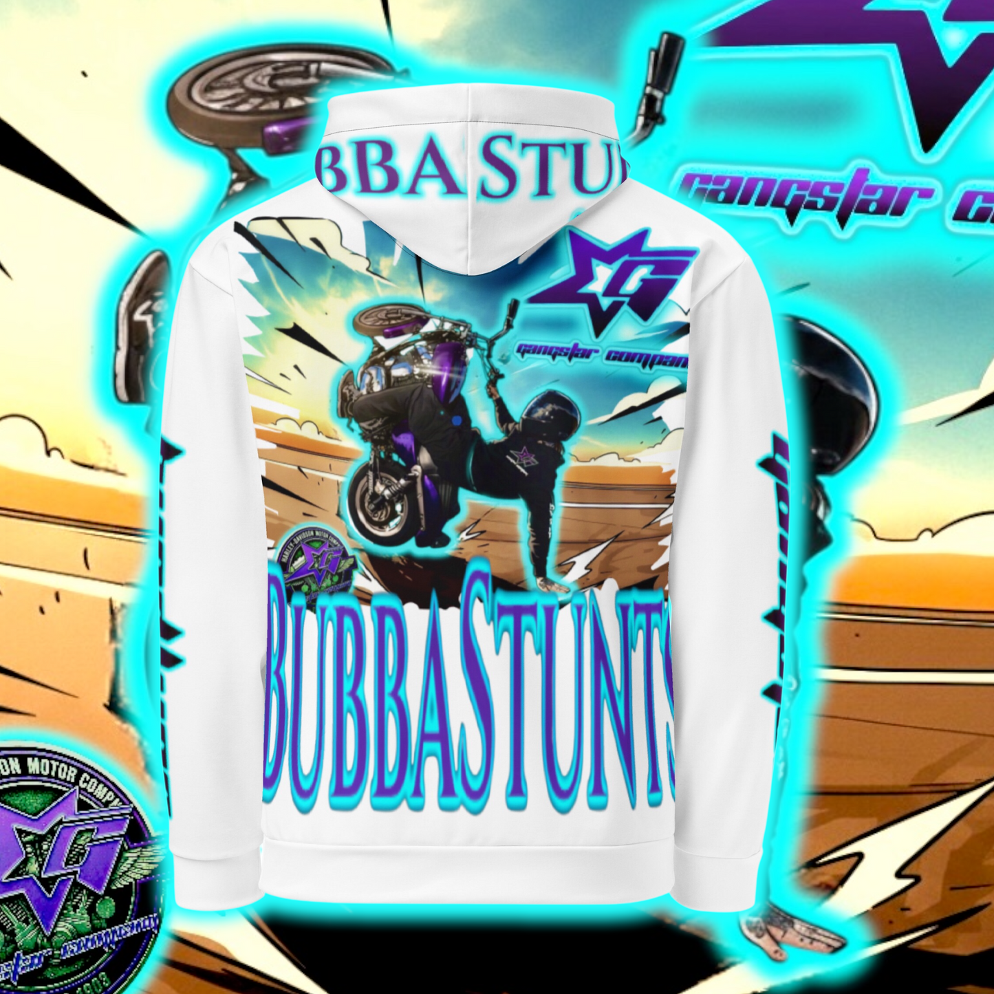 BuBBaStunts All Over GC Riders Hoodie #5
