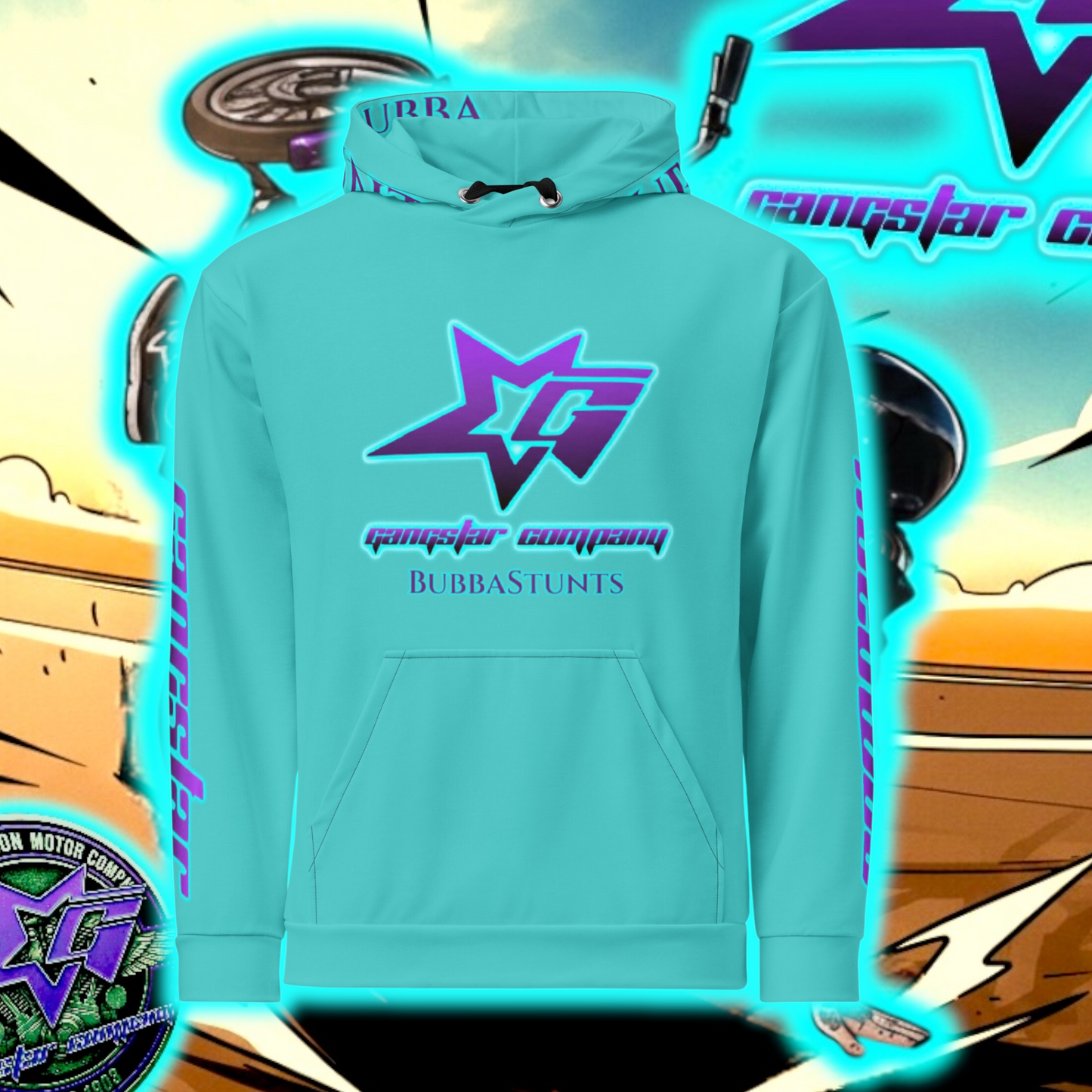 BuBBaStunts All Over GC Riders Hoodie #6