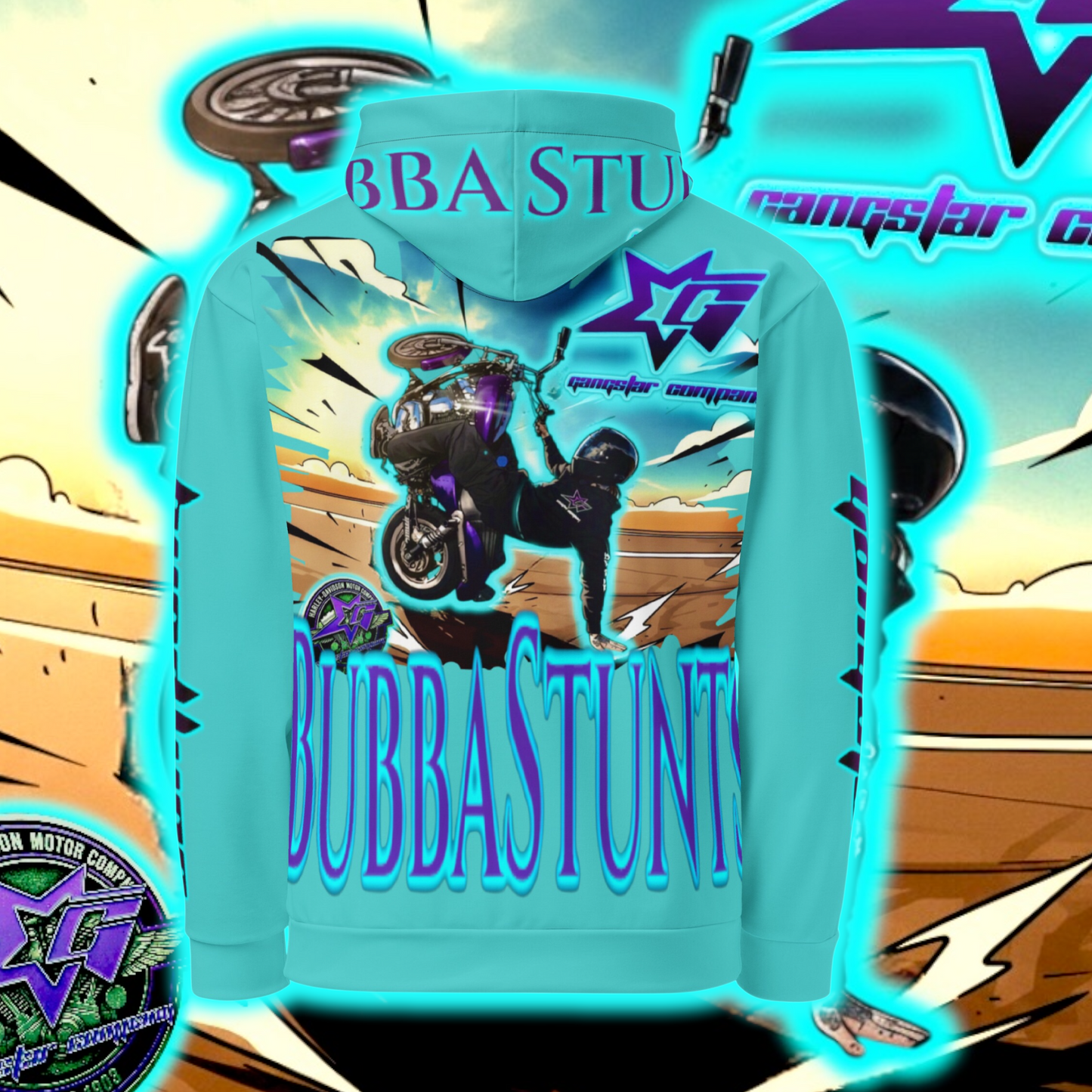 BuBBaStunts All Over GC Riders Hoodie #6