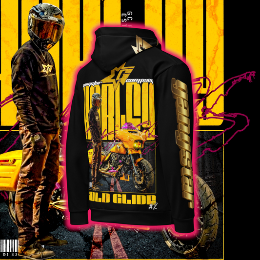Harley Gold Glide GC All Over Hoodie #6